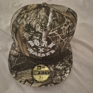 BORN X RAISED Camouflage Hat